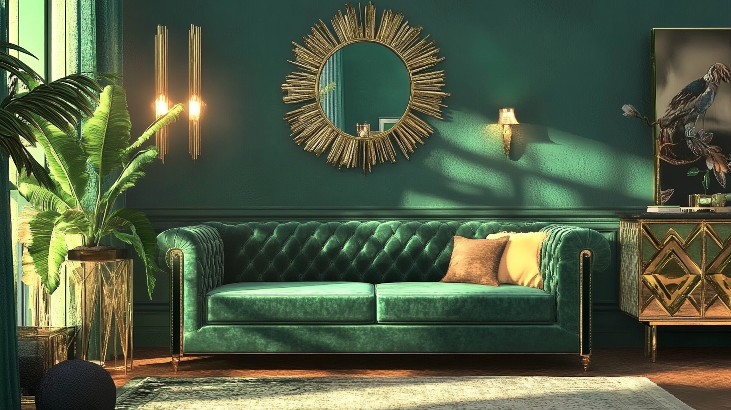 Wnętrza w Stylu Art Déco: Elegancja, Geometryczne Wzory i Bogata Paleta Barw