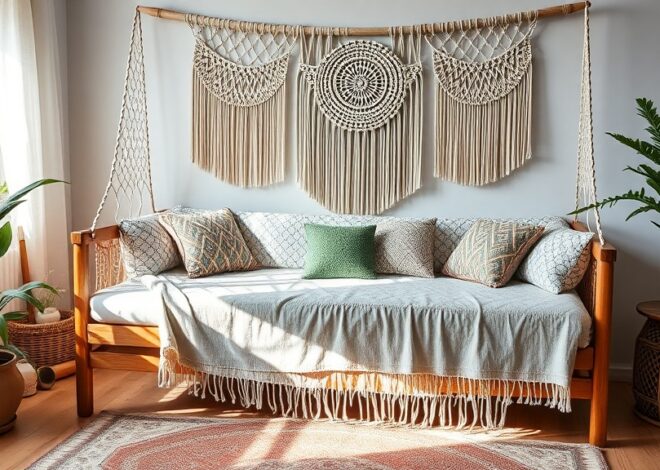 Tapczan w stylu boho: tkaniny, kolory, dodatki i ustawienie krok po kroku