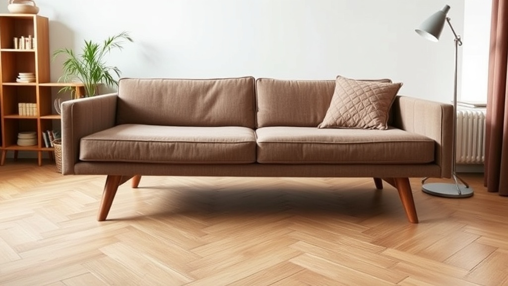 Tapczan w stylu mid-century modern: tkaniny, kolory, nóżki i ustawienie krok po kroku
