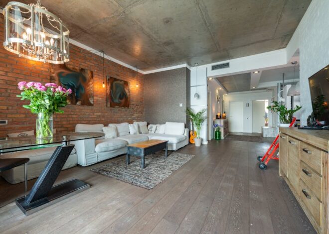 Tapczan w salonie z wysokim sufitem: proporcje, akustyka i oświetlenie bez wpadek