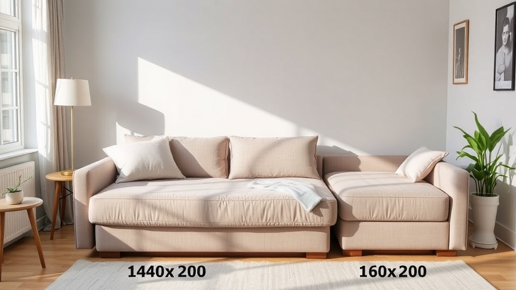 Porównanie wymiarów tapczanu 140x200 i 160x200 w małym pokoju