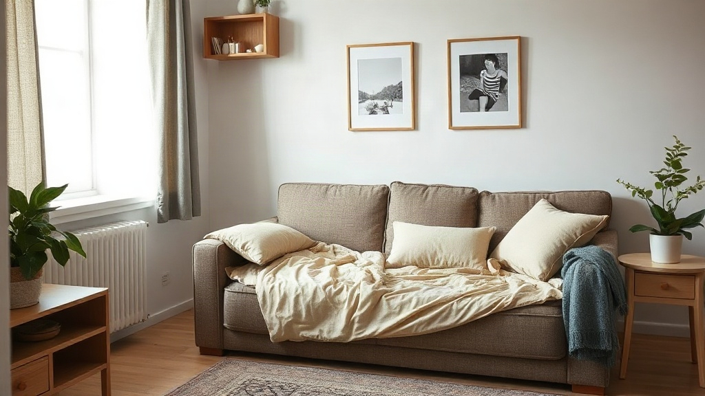 Pojemnik na pościel pod siedziskiem tapczanu